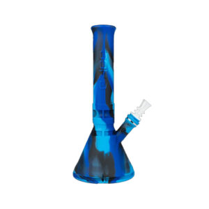 EYCE SILICONE PIPE MINI BEAKER – BLUE