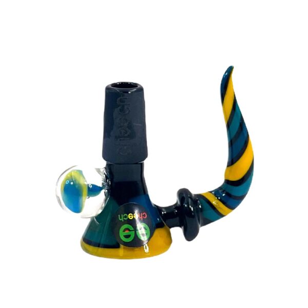 BOWL CHEECH CANDY STRIPE W/HORN