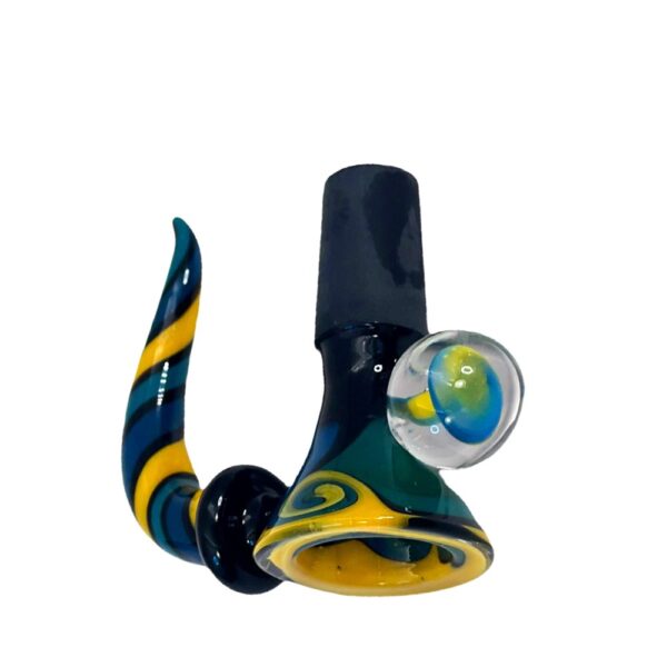 BOWL CHEECH CANDY STRIPE W/HORN - Image 2