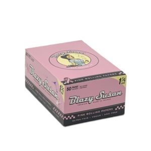 BLAZY SUSAN 1 1/4 PINK ROLLING PAPER