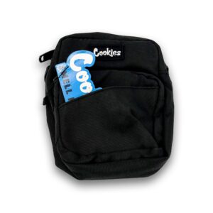 COOKIES SMELL PROOF “CLYDE” NYLON SMALL SHOULDER BAG – BLACK