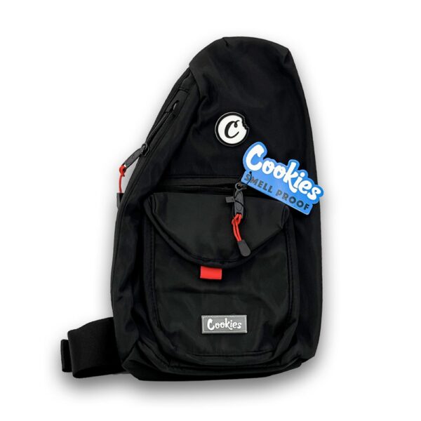 COOKIES SF TRAVELER SMELL PROOF SLING BAG - BLACK