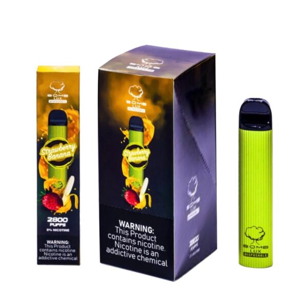 BOMB LUX 5% NIC DISPOSABLE - STRAWBERRY BANANA