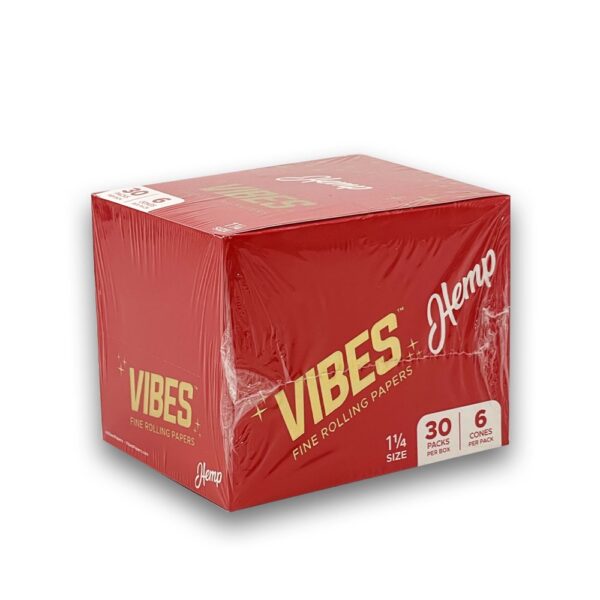 VIBES 1 1/4 HEMP COFFIN CONES - Image 2