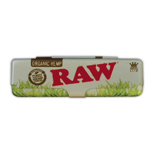 RAW KING SIZE SLIM ROLLING PAPERS TIN - ORGANIC