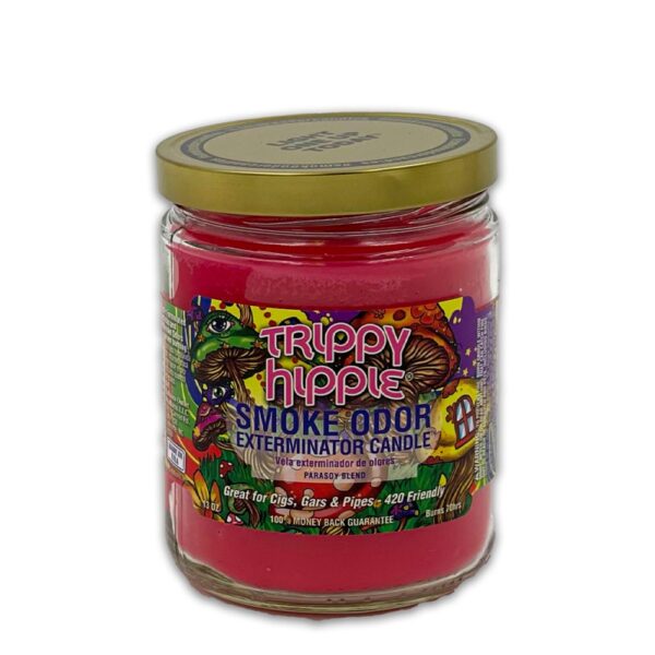 SMOKE ODOR EXTERMINATOR CANDLE TRIPPY HIPPIE
