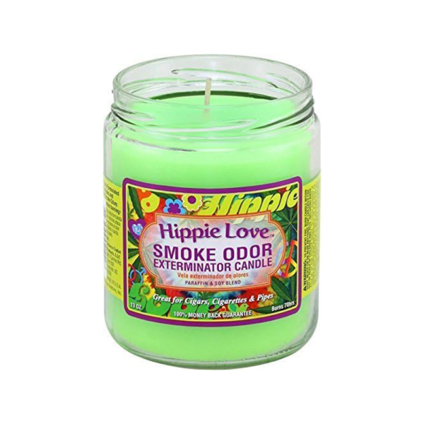 SMOKE ODOR EXTERMINATOR CANDLE HIPPIE LOVE