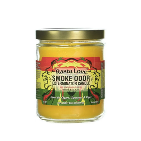 SMOKE ODOR EXTERMINATOR CANDLE RASTA LOVE