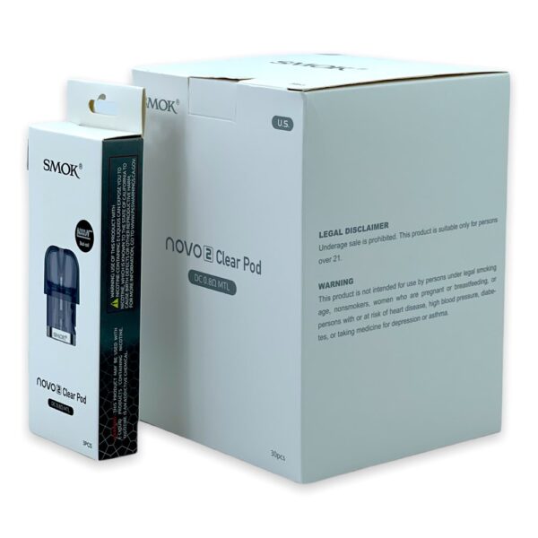 SMOK NOVO 2 CLEAR POD DC 0.8 MTL - Image 2