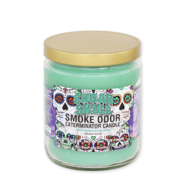 SMOKE ODOR EXTERMINATOR CANDLE SUGAR SKULL