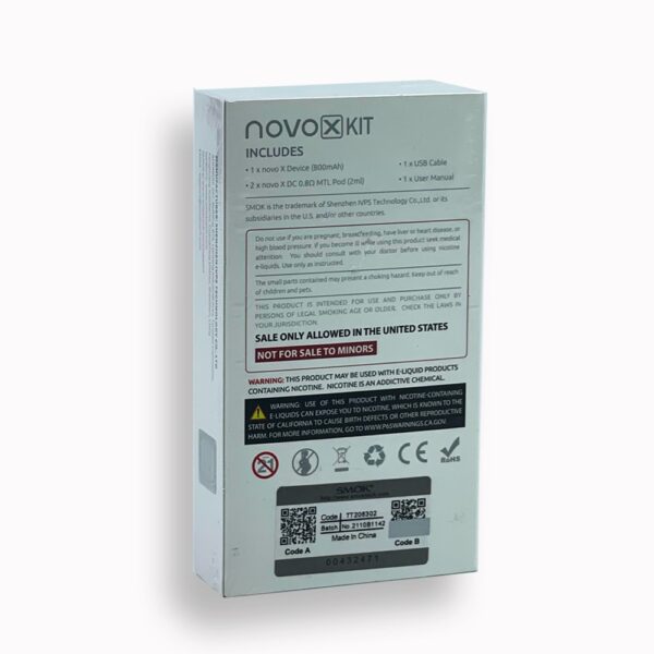 SMOK NOVO X KIT - SILVER COBRA - Image 2