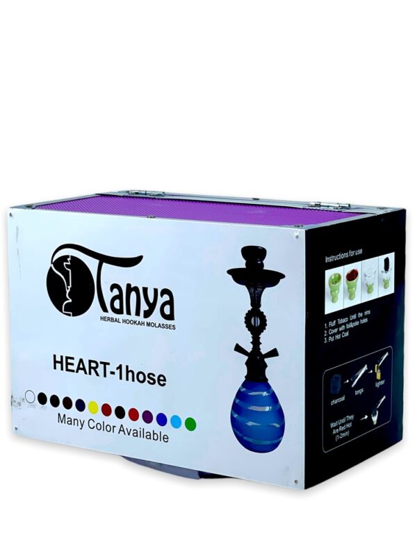 TANYA HEART HOOKAH W/TRAVELING CASE - Image 2