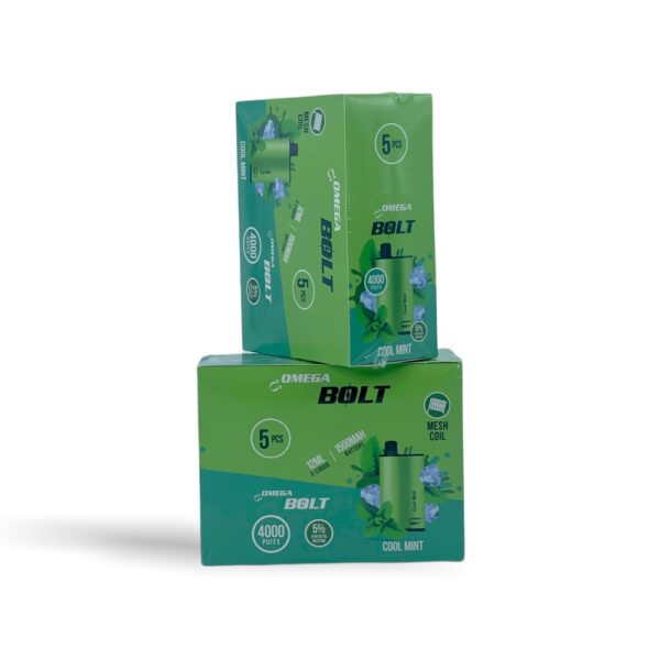 OMEGA BOLT 5% SALT NIC DISPOSABLE - COOL MINT - Image 2