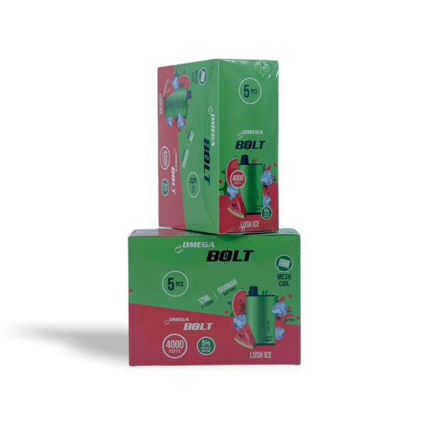 OMEGA BOLT 5% SALT NIC DISPOSABLE - LUSH ICE - Image 2