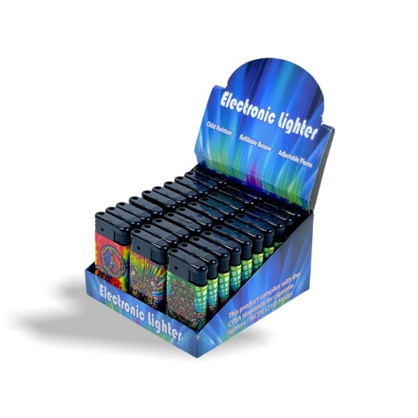 ASSORTED DESIGN MEGA LIGHTER - Image 2