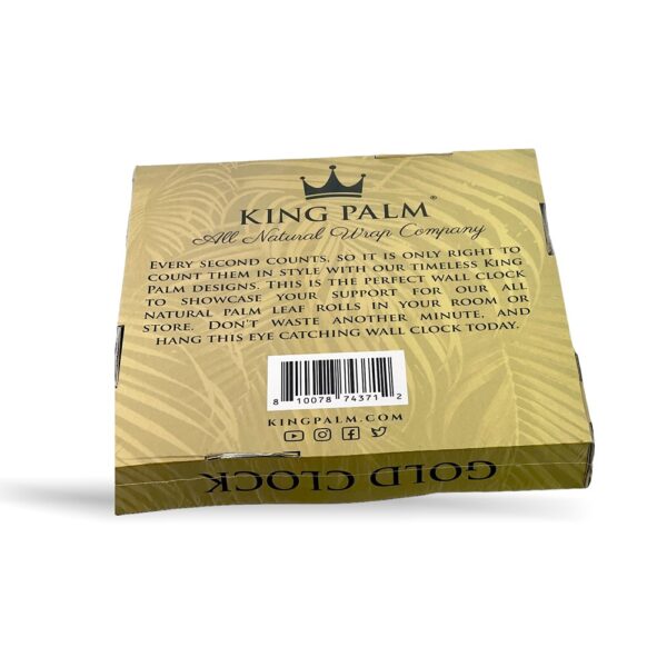 KING PALM CLOCK - GOLD - Image 2