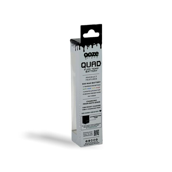 OOZE QUAD FLEX TEMP BATTERY - PANTHER BLACK - Image 2