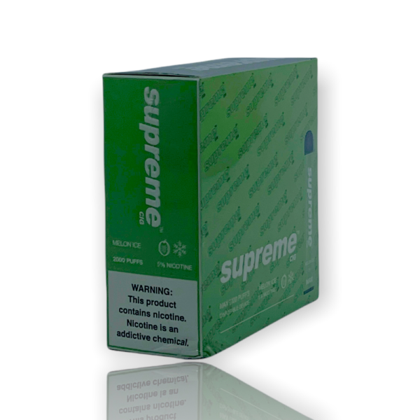 SUPREME MAX 5% SALT NIC DISPOSABLE - MELON ICE - Image 2
