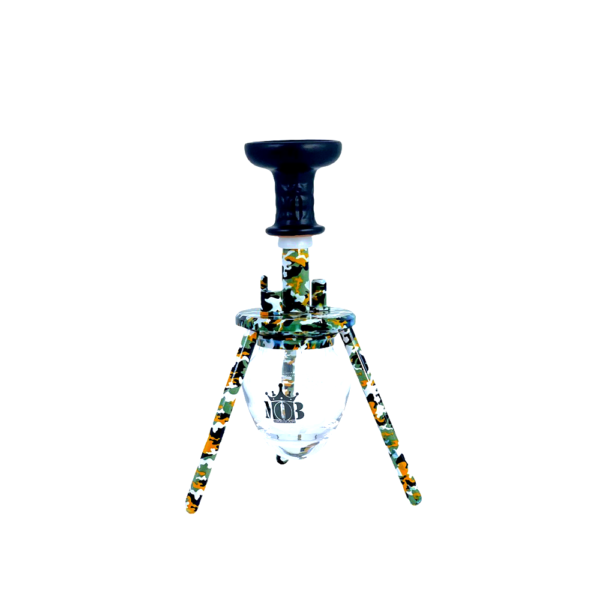 MOB HOOKAH 12" MINI SPIDER - YELLOW CAMO