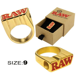 RAW SMOKE GOLD RING FINISH SIZE 9