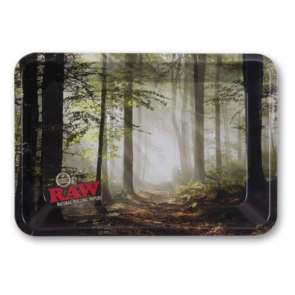 RAW LARGE METAL SMOKEY FOREST TRAY