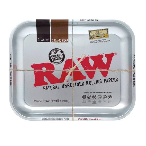 RAW LARGE METAL SILVER TRAY