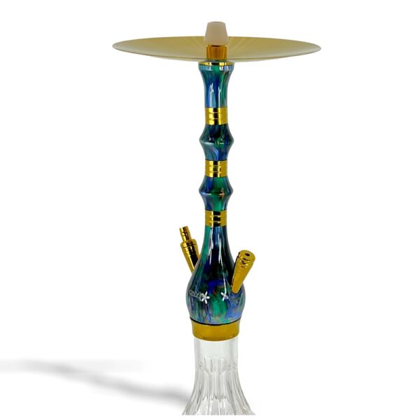 MOB HOOKAH 28" ONYX STARGATE - GOLD & GREEN - Image 2