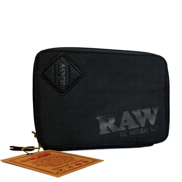 RAW X ROLLING PAPERS SMELL PROOF TRAPPKIT - BLACK