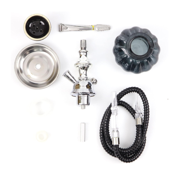 ZEBRA PUMPKIN 2-HOSE HOOKAH - Image 2