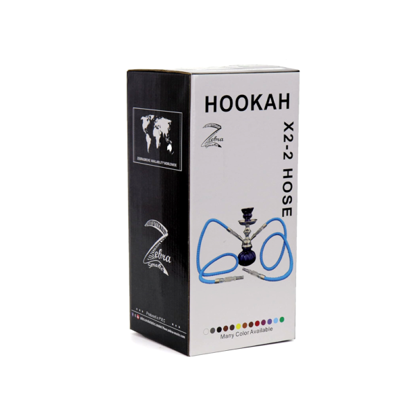 ZEBRA PUMPKIN 2-HOSE HOOKAH - Image 3