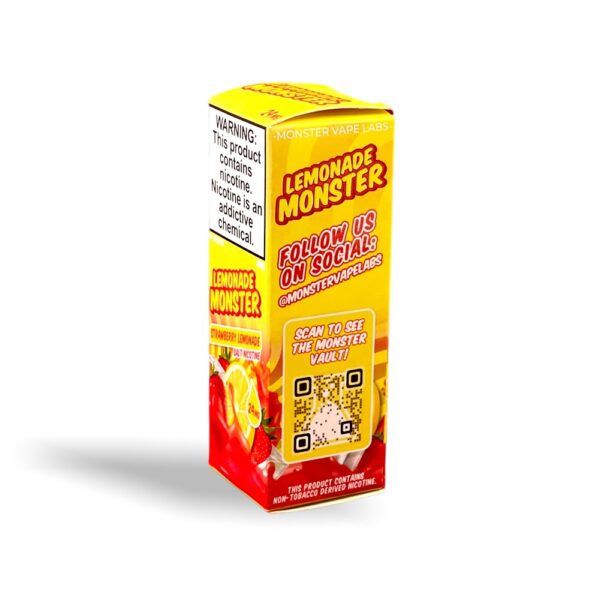 LEMONADE MONSTER 30ML JUICE 24MG - STRAWBERRY LEMONADE - Image 2