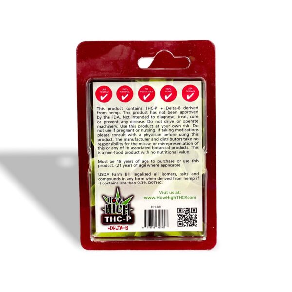 HOW HIGH THC-P D8 CARTRIDGE 1G HYBRID - BANANA RUNTZ - Image 2