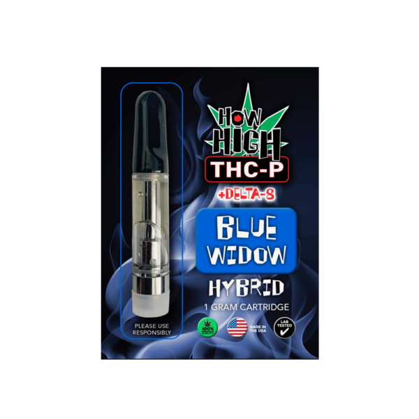 HOW HIGH THC-P D8 CARTRIDGE 1G HYBRID - BLUE WIDOW