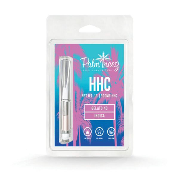 PALM TREEZ HHC 1G CARTRIDGE INDICA - GELATO 43