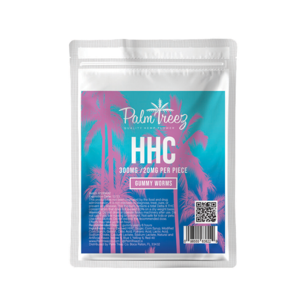 PALM TREEZ HHC GUMMIES 300MG - GUMMY WORMS