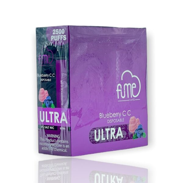 FUME ULTRA 5% SALT NIC DISPOSABLE - BLUEBERRY CC - Image 2