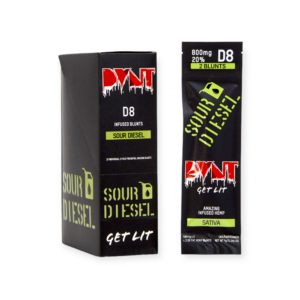 DVNT 690MG DELTA 8 BLUNTS SATIVA – SOUR DIESEL