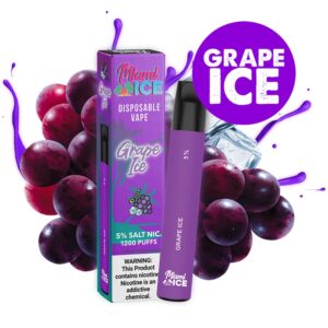 MIAMI ICE  5% NIC DISPOSABLE – GRAPE ICE