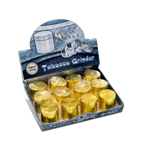 4 PARTS SMALL GOLD COIN DESIGN GRINDER