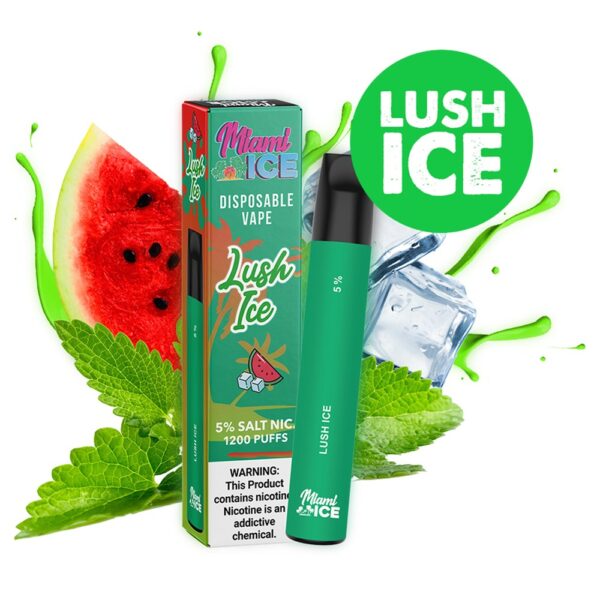 MIAMI ICE  5% NIC DISPOSABLE - LUSH ICE