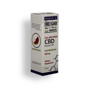 RELAX CBD 500MG OIL TINCTURES – WATERMELON