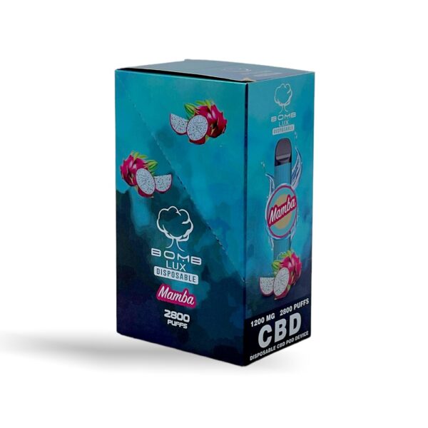 BOMB LUX CBD 1200MG DISPOSABLE - MAMBA - Image 2