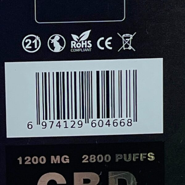 BOMB LUX CBD 1200MG DISPOSABLE - MAMBA - Image 3