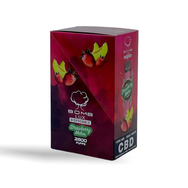 BOMB LUX CBD 1200MG DISPOSABLE - STRAWBERRY MELON - Image 2