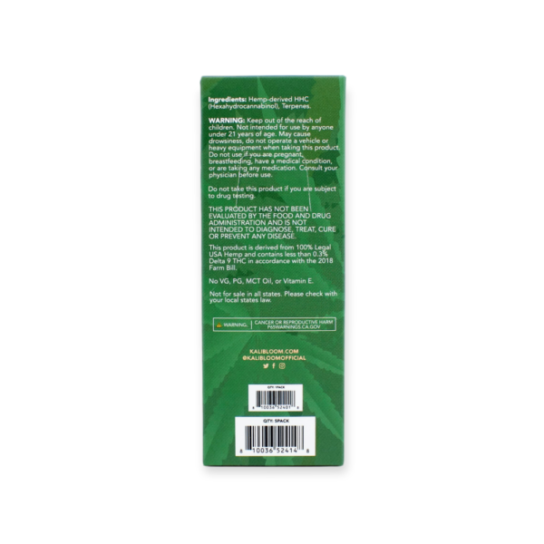 KIK HHC 1000MG DISPOSABLE VAPE  INDICA - PURPLE PUNCH - Image 3