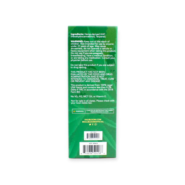 KIK HHC 1000MG DISPOSABLE VAPE  SATIVA - WHITE FIRE OG - Image 3