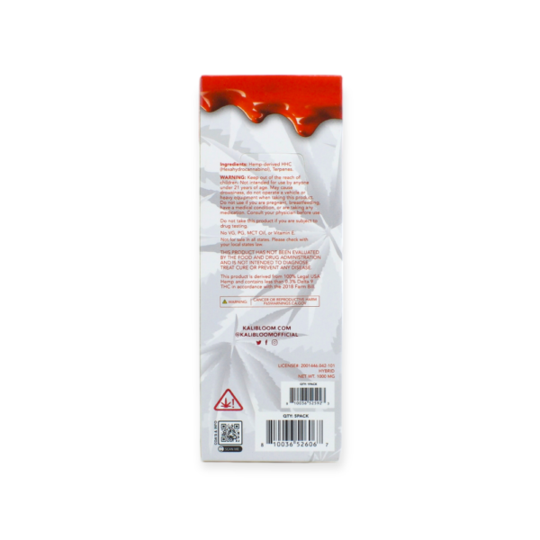 KIK x PACKWOODS HHC 1000MG DISPOSABLE VAPE  HYBRID - THE WEDDING MINTZ - Image 3
