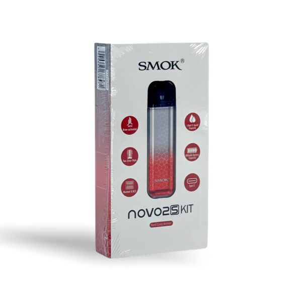 SMOK NOVO 2S 20W KIT - RED GREY ARMOR