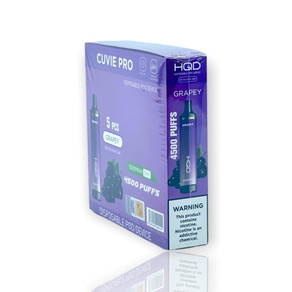 HQD CUVIE PRO 5% NIC DISPOSABLE  - GRAPEY - Image 2