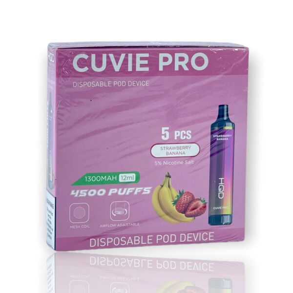HQD CUVIE PRO 5% NIC DISPOSABLE  - STRAW BANANA